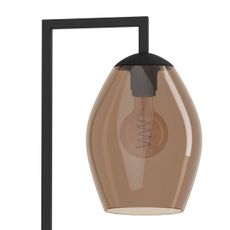 Eglo 390255 - Stojacia lampa ESTANYS 1xE27/40W/230V hnedá