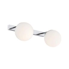 Argon 0840 - Nástenná lampa SATELITE 2xE27/15W/230V lesklý chróm