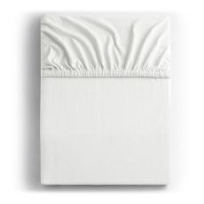 Biela napínacia plachta jersey 140x200 cm Amber – Restilo