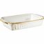 Mäser Zapekací mísa Pintar White hnedé bodky 30 x18,6 cm, M