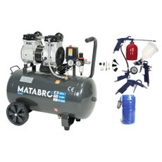 AKCIOVÁ SET SETMB-K202, Bezolejový kompresor 50l, 230V, 2 piesty s príslušenstvom | 2000W | Matabro
