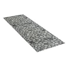 Sivá plastová kúpeľňová predložka 65x200 cm Sassi – Wenko