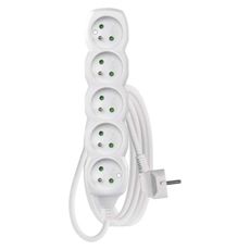 EMOS Prodlužovací kabel s 5 zásuvkami 1,0 mm² KIKOK 2 m bílý