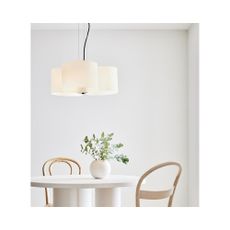 Biele závesné stropné svietidlo Markslöjd Oturo, ø 53 cm
