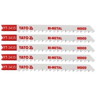 List pilový do přímočaré pily 100 mm na dřevo TPI6 5 ks Bi-Metal