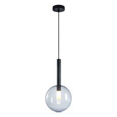 Závesné svietidlo Niko, 1x transparentné sklenené tienidlo, (fi 20cm), b