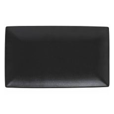 Čierny keramický servírovací tanier 16x27.5 cm Caviar – Maxwell & Williams