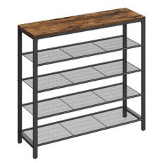 Boxxx REGÁL NA TOPÁNKY, hnedá, čierna, 100/92,5/30 cm