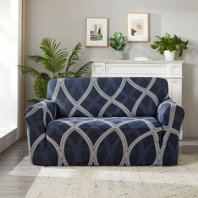 4Home Napínací poťah na sedačku Elegant modrá, 190-230 cm + obliečka na vankúšik zadarmo, 190-230 cm