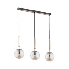 Luster na lanku VOLDA 3xE14/40W/230V mosadz