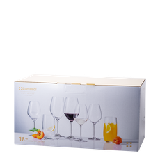 Štartovací set pohárov do domácnosti 18 ks – Optima Glas Lunasol - 322683