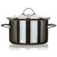 Banquet Hrniec smaltovaný METALLIC Black 24 cm, 3,7 l, s pokrievkou, 24 cm