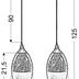 Závesná lampa CELIA 2xE27 Candellux Stříbrná