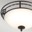 Elstead PB-F-A-BLACK - Stropné svietidlo PEMBROKE 2xE27/60W/230V
