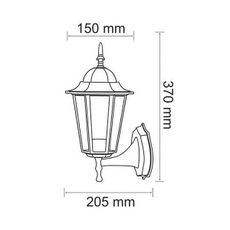 Vonkajšie nástenné svietidlo 1xE27/20W/230V IP43 patina