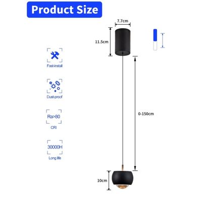 Immax NEO 07219L - LED Stmievateľný luster DORMINE 6W/230V matná čierna Tuya +DO