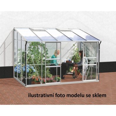 Skleník VITAVIA IDA 6500 PC 4 mm strieborný