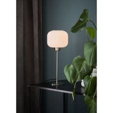 Stolová lampa v oceľovozlatej farbe Markslöjd Sober