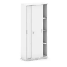 Skriňa zasúvacia MIRELLI, 800 x 400 x 1800 mm, biela