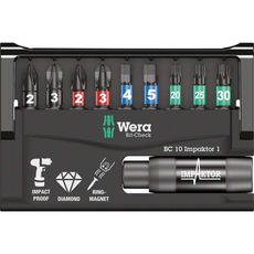 Wera 057680 Bit-Check 10 Impaktor 1 s držiakom 897/4 Impaktor R (sada 10 ks)