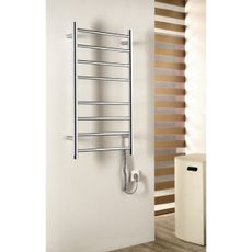 Sapho - Elektrický sušiak na uteráky REDONDO 75W/230V 90 cm lesklý chróm zaokrúhlený