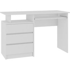 Počítačový stôl CLP 135 cm biely