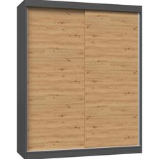 Skriňa Iga 160 Antracitt/Artisan B - bez zrkadla