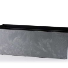 DekorStyle Truhlík Bouquet 56 cm šedý beton