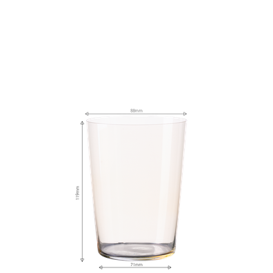 Poháre Tumbler béžové 515 ml set 6 ks – 21st Century Glas Lunasol META Glass - 322664