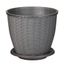 Kvetináč RATTAN 9 L sivý