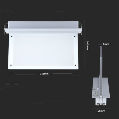 LED Núdzové svietidlo EMERGENCY EXIT LED/2W/230V 6000K