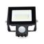 Nedis LLFLP15BLK - LED Reflektor so senzorom LED/20W/230V 4000K IP44