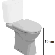 Wc kombi, pouze mísa Jika Deep spodný odpad H8236170000001