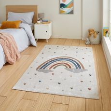 Krémovobiely detský koberec 120x170 cm Vida Rainbow – Think Rugs