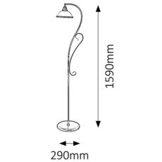 Rabalux 2758 - Stojaca lampa ELISETT 1xE27/60W/230V