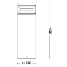 Ideal Lux - LED Vonkajšia lampa BOEING LED/14W/230V 40 cm IP65 antracit