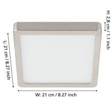 Eglo 900594 - LED Stmievateľné stropné svietidlo FUEVA LED/17W/230V chróm