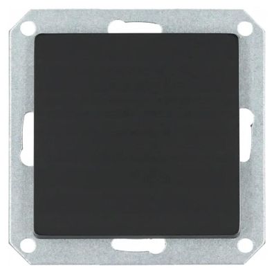 Spínač 1-pólový MEDIUM black 33500