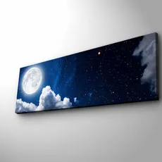 Wallity Obraz s LED osvetlením NOČNÉ NEBA 30 x 90 cm