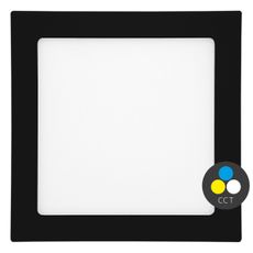 Ecolite LED-WSQ-CCT/25W/CR- LED Podhľadové svietidlo RAFA LED/25W/230V IP44 čierna