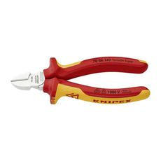 Bočné frézy 140 mm - 1000 V. KNIPEX 70 06 140 - chrómované, viaczložkové VDE puzdrá