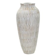 Biela váza z polyresínu (výška 50 cm) Stiky – Mauro Ferretti