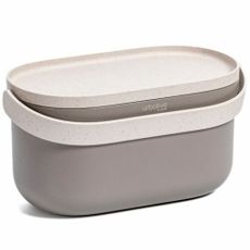 Plastia Nádoba na bioodpad bez rámčeka a vreciek, taupe s kávovou sedlinou, 4 l