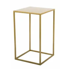DekorStyle Stojan na kvety Glenn 40 cm zlatý
