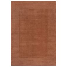 Flair Rugs koberce Kusový ručne tkaný koberec Tuscany Textured Wool Border Orange - 200x290 cm