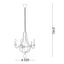 Ideal Lux - Luster na reťazi MILLENNIUM 5xE14/40W/230V pr. 52 cm breza/hnedá