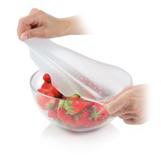 Silikónové pružné veká 4FOOD ø 17 a 23 cm, súprava 2 ks