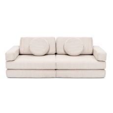 SHAPPY Skladacia penová pohovka SOFA MINI z menčestra Zvoľte farbu: Vanilková