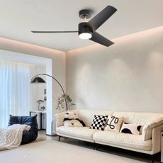 Immax NEO 07280L -LED Stm. str. ventilátor BEAUTY 18W/230V čierna Wi-Fi Tuya + DO
