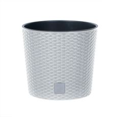 Prosperplast Kvetináč Rato Knitted biely, varianta 30 cm